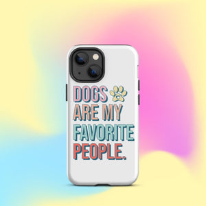 Dogs Are My Favorite People iPhone Case - KBB Exclusive Knitted Belle Boutique iPhone 13 mini 