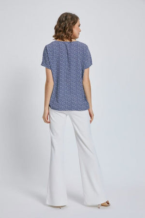 Dolman short sleeve V neck top Miley + Molly 