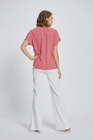 Dolman short sleeve V neck top Miley + Molly 