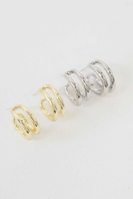 Duple Hoop Earrings Lovoda 