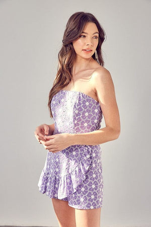 EYELET RUFFLE ROMPER Do + Be Collection 