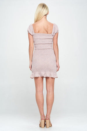 Fitted Dress Tie Front Miley + Molly 