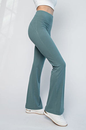 FLARED YOGA PANTS Rae Mode Tidewater Teal S 