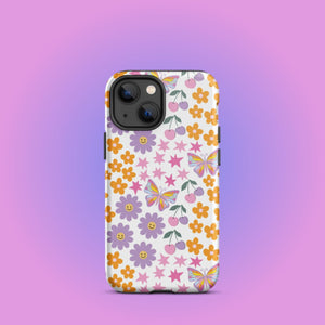 Floral Butterflies iPhone Case - KBB Exclusive Knitted Belle Boutique iPhone 13 mini 