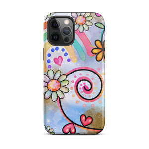 Floral Rainbow iPhone Case - KBB Exclusive Knitted Belle Boutique iPhone 12 Pro Max 