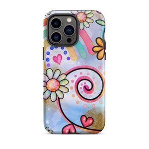 Floral Rainbow iPhone Case - KBB Exclusive Knitted Belle Boutique iPhone 14 Pro Max 