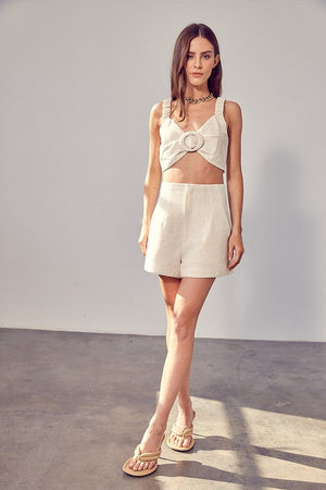 FRONT PLEATS SHORTS Do + Be Collection 