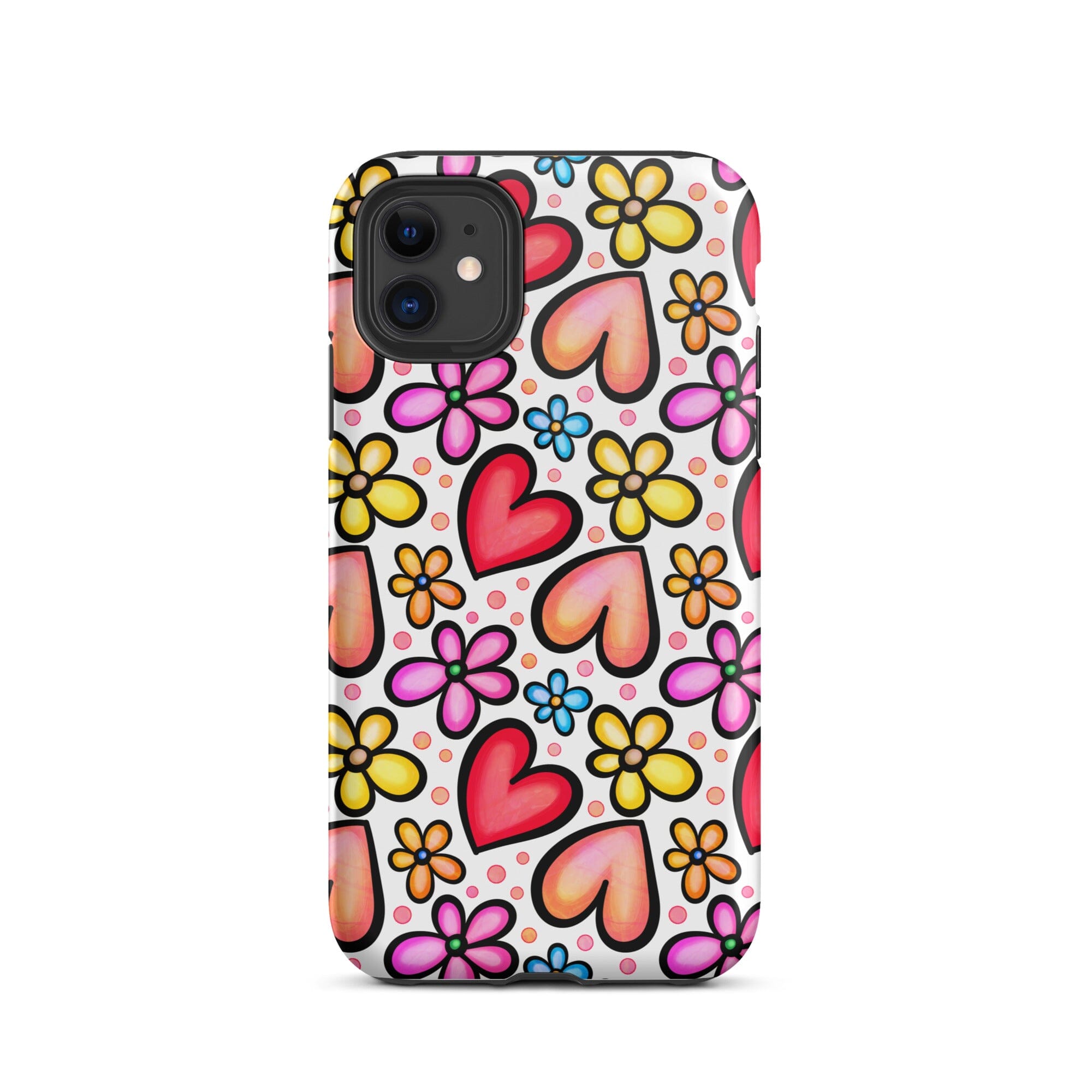 Graphic Hearts iPhone Case - KBB Exclusive Knitted Belle Boutique iPhone 11 