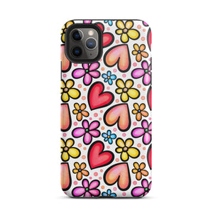 Graphic Hearts iPhone Case - KBB Exclusive Knitted Belle Boutique iPhone 11 Pro Max 