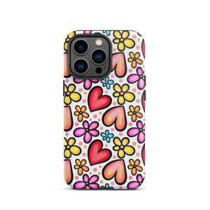 Graphic Hearts iPhone Case - KBB Exclusive Knitted Belle Boutique iPhone 13 Pro 