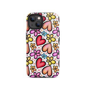 Graphic Hearts iPhone Case - KBB Exclusive Knitted Belle Boutique iPhone 14 