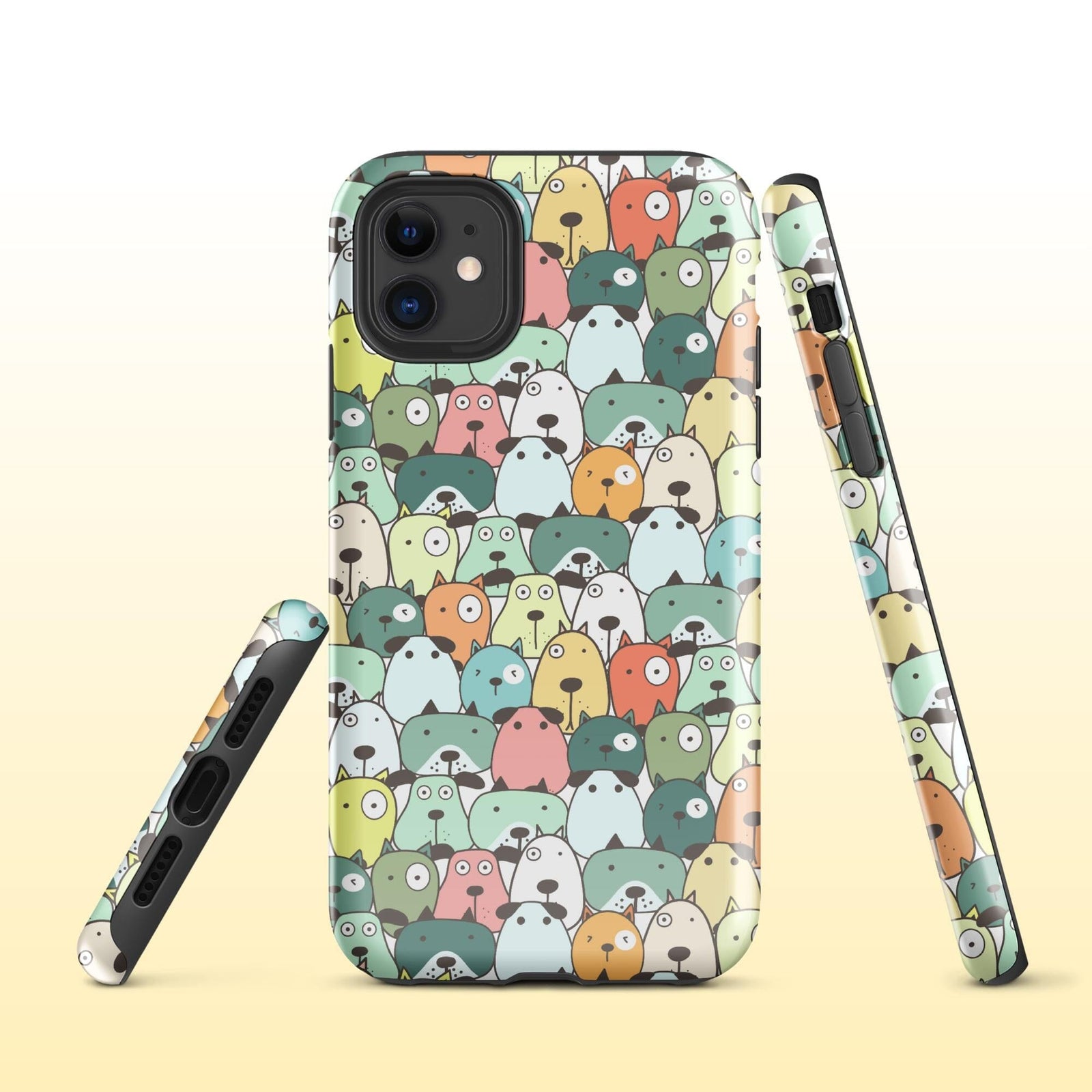 Green Dog Pile Tough Case for iPhone® Knitted Belle Boutique iPhone 11 