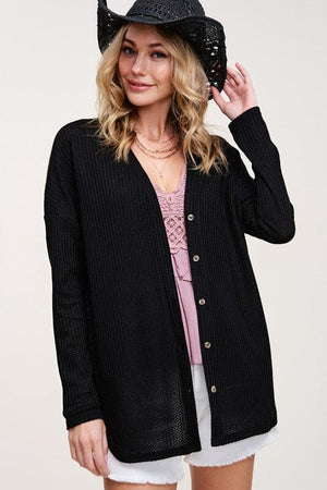 Greta Cardigan La Miel BLACK S 