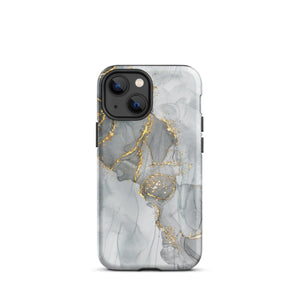 Grey Marble iPhone Case - KBB Exclusive Knitted Belle Boutique iPhone 13 mini 