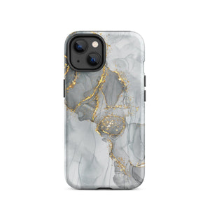 Grey Marble iPhone Case - KBB Exclusive Knitted Belle Boutique iPhone 14 