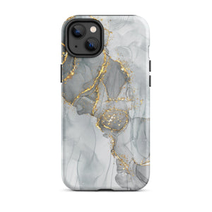 Grey Marble iPhone Case - KBB Exclusive Knitted Belle Boutique iPhone 14 Plus 