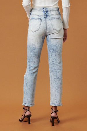High Rise Distressed Skinny Vibrant M.i.U 