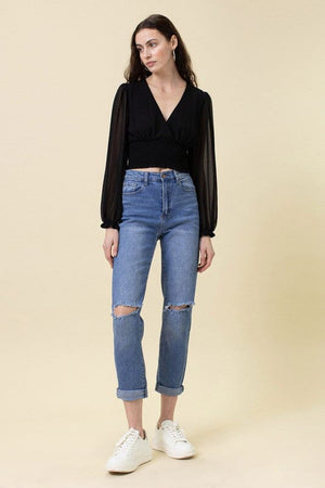 High Waisted Boyfriend Jeans Vibrant M.i.U 