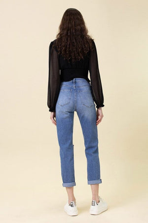 High Waisted Boyfriend Jeans Vibrant M.i.U 