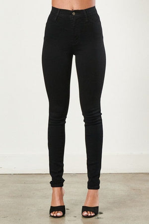 High Waisted Skinny Jean Vibrant M.i.U Black 1 