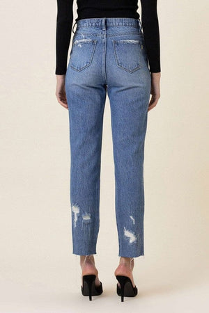 High Waisted Straight Leg Jean Vibrant M.i.U 