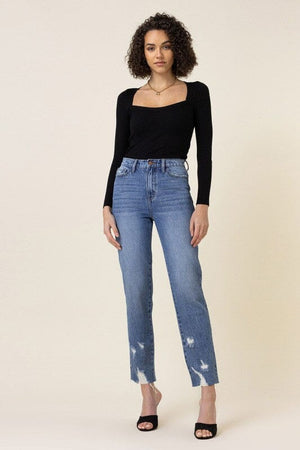 High Waisted Straight Leg Jean Vibrant M.i.U 