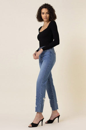 High Waisted Straight Leg Jean Vibrant M.i.U 