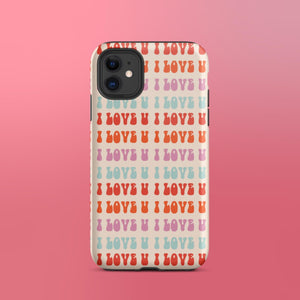 I Love U iPhone Case - KBB Exclusive Knitted Belle Boutique iPhone 11 