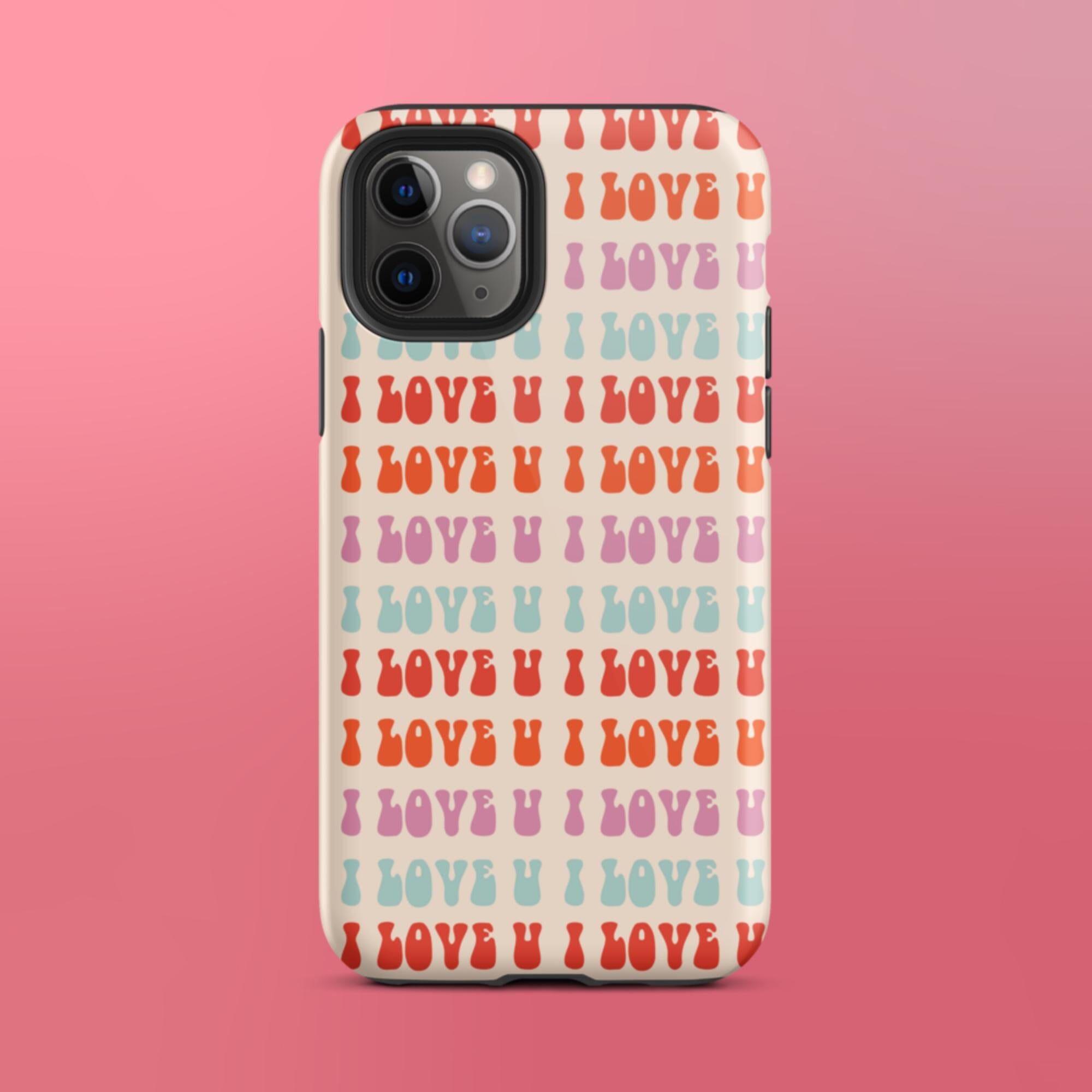 I Love U iPhone Case - KBB Exclusive Knitted Belle Boutique iPhone 11 