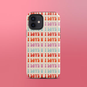 I Love U iPhone Case - KBB Exclusive Knitted Belle Boutique iPhone 12 