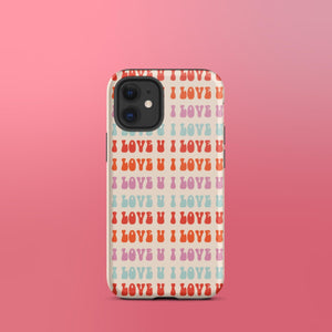 I Love U iPhone Case - KBB Exclusive Knitted Belle Boutique iPhone 12 mini 