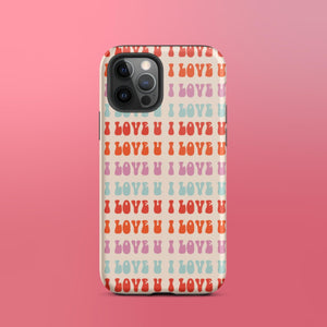 I Love U iPhone Case - KBB Exclusive Knitted Belle Boutique iPhone 12 Pro 