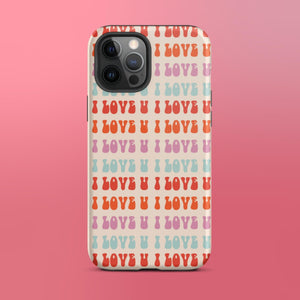 I Love U iPhone Case - KBB Exclusive Knitted Belle Boutique iPhone 12 Pro Max 