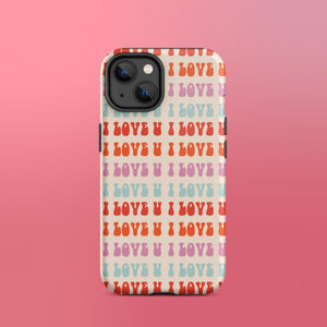 I Love U iPhone Case - KBB Exclusive Knitted Belle Boutique iPhone 14 