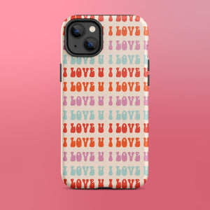I Love U iPhone Case - KBB Exclusive Knitted Belle Boutique iPhone 14 Plus 