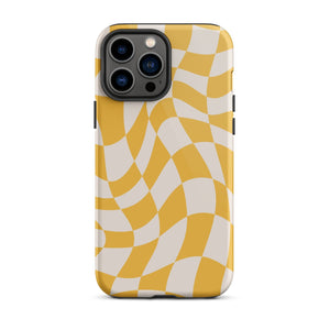 Illusion Yellow iPhone Case - KBB Exclusive Knitted Belle Boutique iPhone 13 Pro Max 