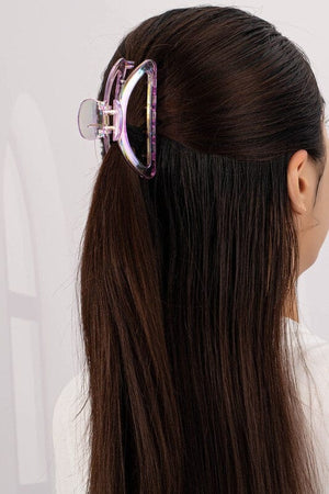 Iridescent crescent shape big claw hair clip LA3accessories 