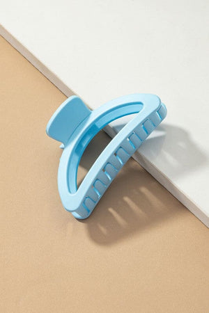 Iridescent crescent shape big claw hair clip LA3accessories Blue one size 