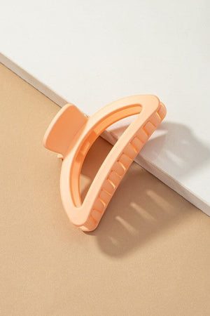Iridescent crescent shape big claw hair clip LA3accessories Peach one size 