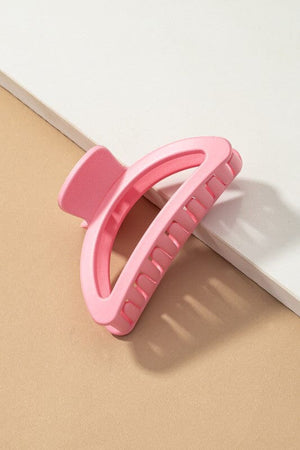 Iridescent crescent shape big claw hair clip LA3accessories Rose one size 