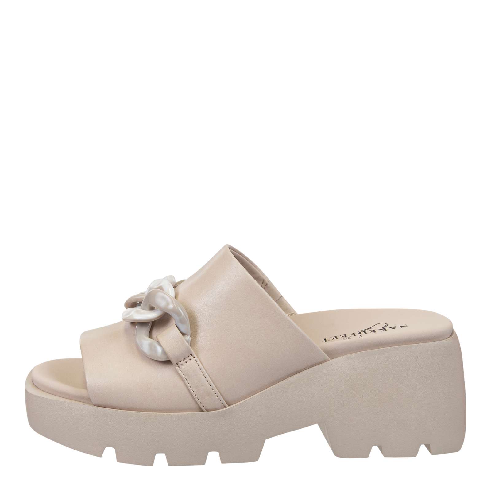 NAKED FEET - ISO in BEIGE Platform Sandals