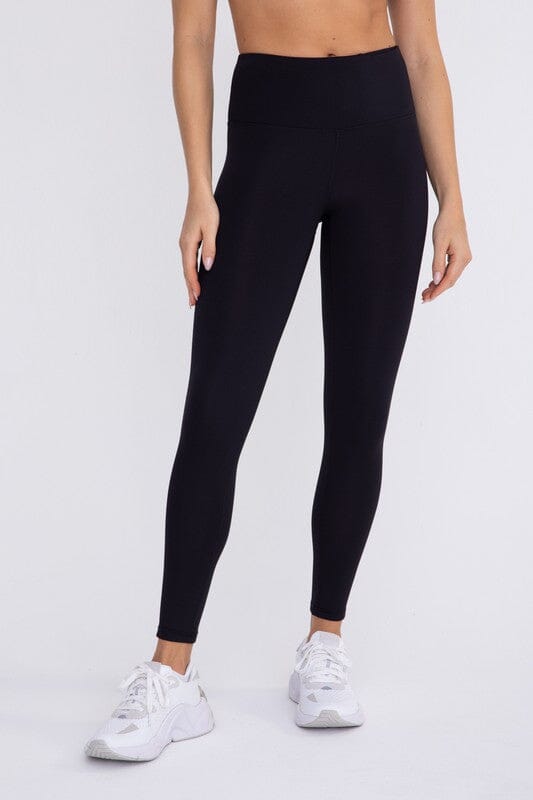 Jacquard Ribbed High-Waisted Leggings Mono B 