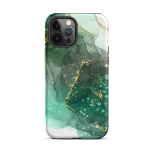 Jade Green Marble iPhone Case - KBB Exclusive Knitted Belle Boutique iPhone 12 Pro Max 