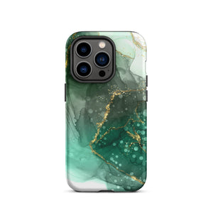 Jade Green Marble iPhone Case - KBB Exclusive Knitted Belle Boutique iPhone 14 Pro 
