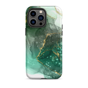 Jade Green Marble iPhone Case - KBB Exclusive Knitted Belle Boutique iPhone 14 Pro Max 