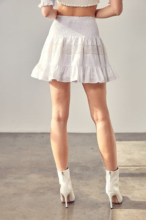 LACE TRIM DETAIL SKIRT Do + Be Collection 