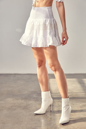 LACE TRIM DETAIL SKIRT Do + Be Collection 