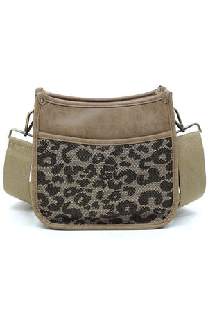 Leopard Colorblock Hobo Crossbody Bag Fashion World 