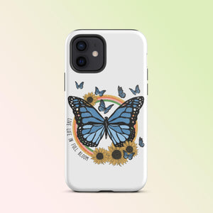 Live Life Butterfly iPhone Case - KBB Exclusive Knitted Belle Boutique iPhone 12 