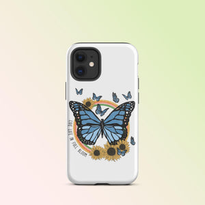 Live Life Butterfly iPhone Case - KBB Exclusive Knitted Belle Boutique iPhone 12 mini 